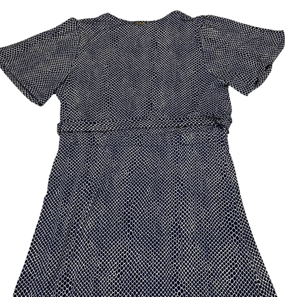 Michael Kors Sheath‎ Dress Womens Medium Navy White MSRP:$135